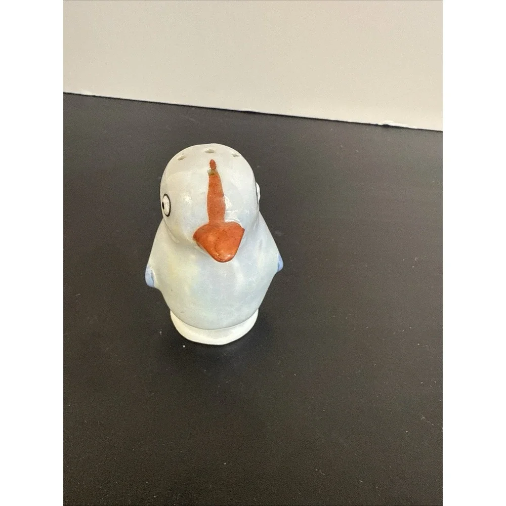 German Iridescent Porcelain Penguin Salt Or Pepper Shaker‎ Only One